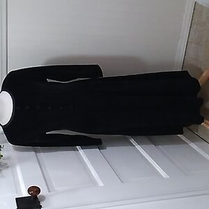 Vintage Erika & Co small black velour maxi dress